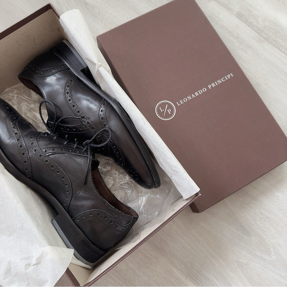 LEONARDO PRINCIPI OXFORD LACE SHOES 36